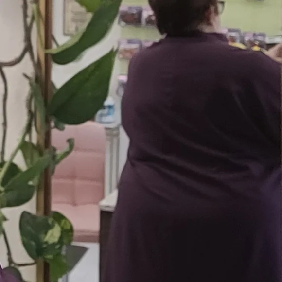 Elegant Purple Midi Dress - Picture 4 of 5